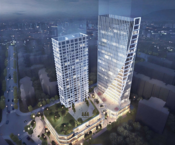 Modern Appearance Of Commercial Building-ID:826577906