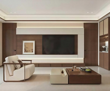 New Chinese Style A Living Room-ID:656682976