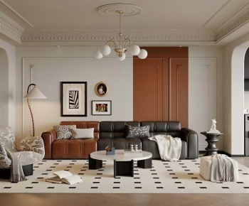 French Style A Living Room-ID:988883977