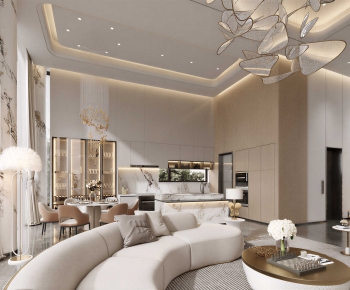 Modern A Living Room-ID:789132124