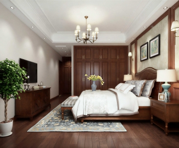 New Chinese Style Bedroom-ID:877496001