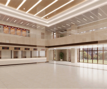 New Chinese Style Hospital Hall-ID:310667048