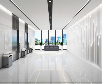Modern Office Elevator Hall-ID:861294984