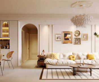 French Style A Living Room-ID:948514944