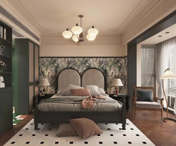 Retro Style Bedroom-ID:129901892