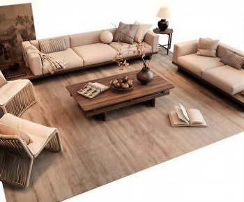 Wabi-sabi Style Sofa Combination-ID:579071026