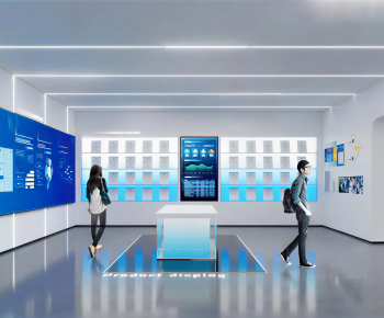 Modern Exhibition Hall-ID:965825089