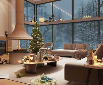 Modern A Living Room-ID:234819899