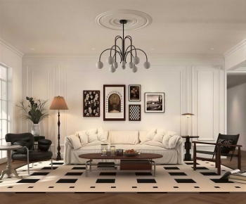 French Style A Living Room-ID:627100537