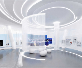 Modern Exhibition Hall-ID:457665923