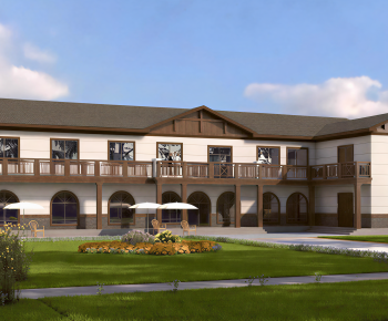 New Chinese Style Residential Building-ID:884449546