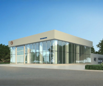 Modern Appearance Of Commercial Building-ID:748099097