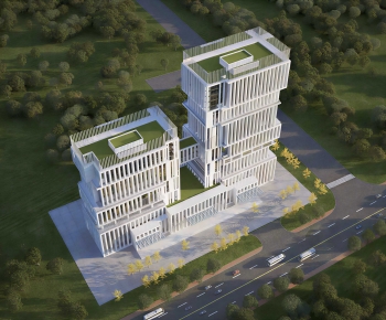 Modern Architectural Bird's-eye View Planning-ID:278671033