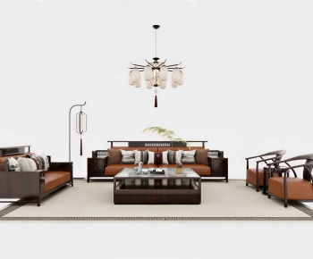 New Chinese Style Sofa Combination-ID:115386015