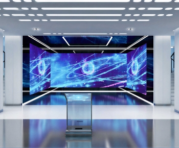 Modern Exhibition Hall-ID:606670427