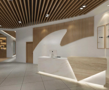Modern Office Reception Desk-ID:950388958