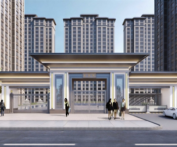 Modern Facade Element-ID:500833038