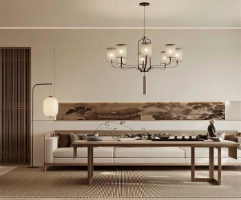 New Chinese Style A Living Room-ID:462862974