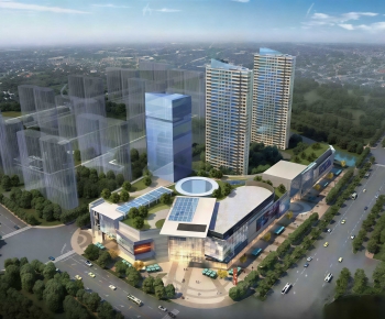 Modern Architectural Bird's-eye View Planning-ID:576720954