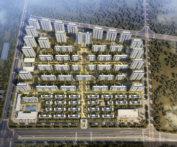 Modern Architectural Bird's-eye View Planning-ID:944385051