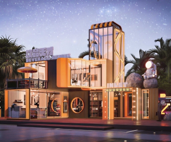 Modern Appearance Of Commercial Building-ID:814656029