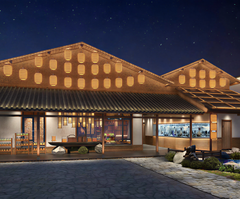 New Chinese Style Appearance Of Commercial Building-ID:209891089