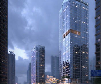 Modern Appearance Of Commercial Building-ID:409457921