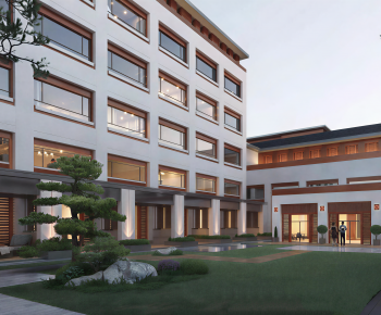 New Chinese Style Courtyard/landscape-ID:596494912