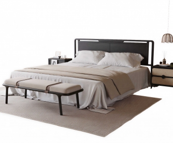 Modern Double Bed-ID:509048945