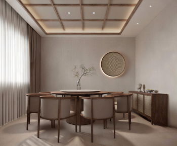 New Chinese Style Dining Room-ID:981278905