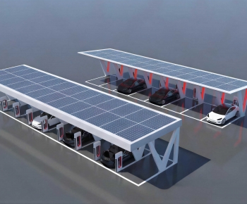 Modern Outdoor Parking Lot-ID:876970051