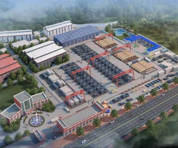 Modern Architectural Bird's-eye View Planning-ID:466576106