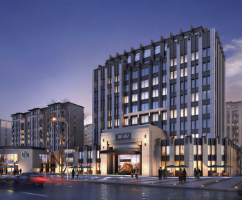 Modern Appearance Of Commercial Building-ID:985058076