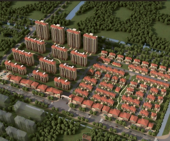 Modern Residential Building-ID:743861917