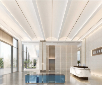 Modern Office Reception Desk-ID:242866998