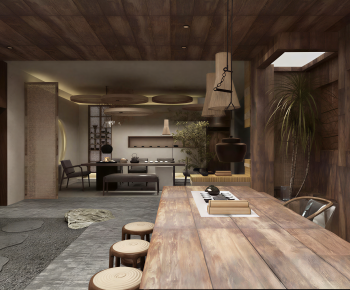 Wabi-sabi Style A Living Room-ID:143234977