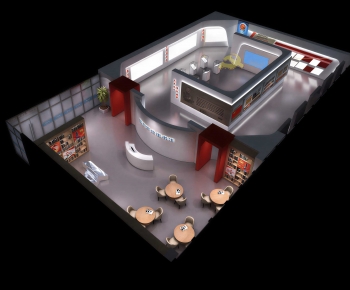 Modern Exhibition Hall-ID:660423047