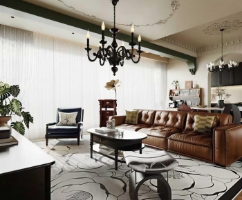 French Style A Living Room-ID:703167924