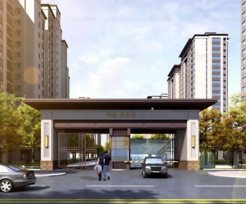 Modern Facade Element-ID:207185989