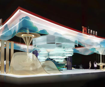 New Chinese Style Exhibition Hall-ID:760138032