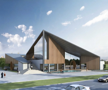 Modern Appearance Of Commercial Building-ID:786681278