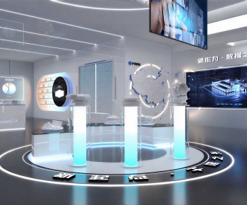 Modern Exhibition Hall-ID:739442116