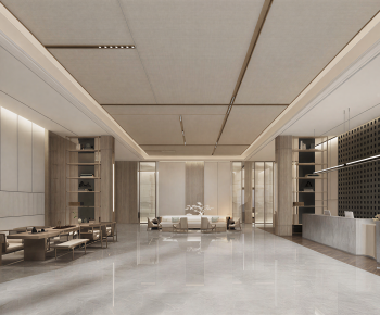 Modern Office Reception Desk-ID:924069882