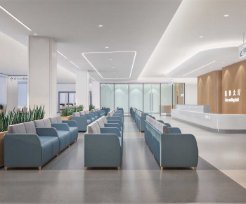 Modern Hospital Hall-ID:451138023