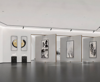 Modern Exhibition Hall-ID:742050899