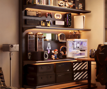 现代电竞桌椅组合-3132308