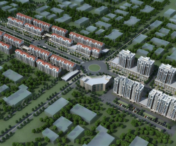 Modern Architectural Bird's-eye View Planning-ID:644810912