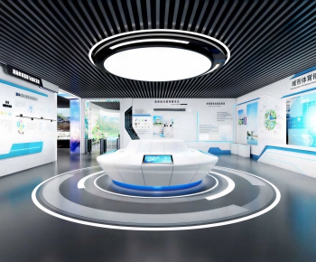 Modern Exhibition Hall-ID:981043105