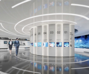 Modern Exhibition Hall-ID:494831093