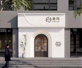 Modern Facade Element-ID:477792021